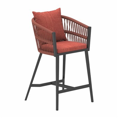 ריהוט ביתי חוץ אלומיניום כיסא בר