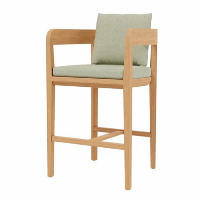 כסאות בר מעץ טיק חיצוני